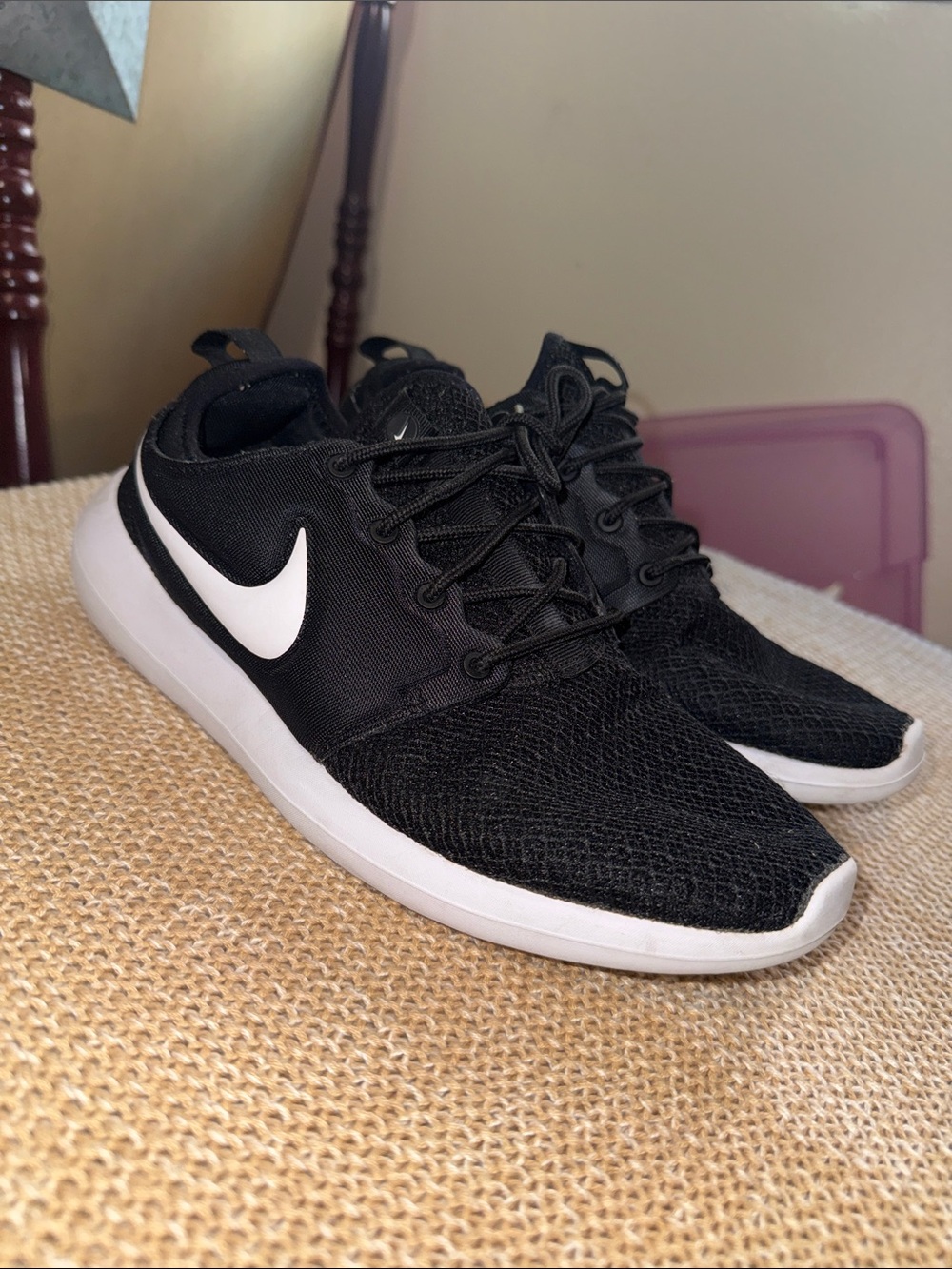 Nike Black and White Low-Top Running Sneakers